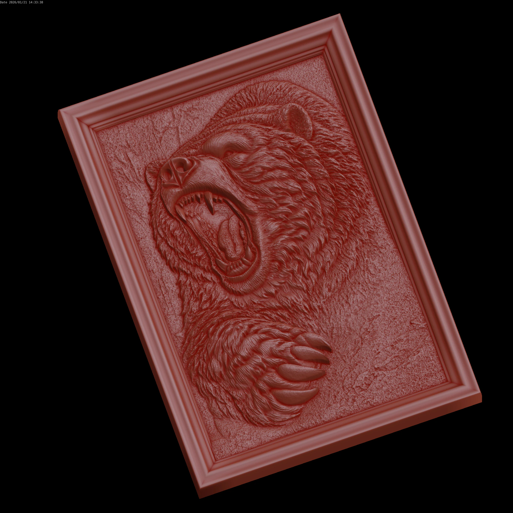 Relief 3D Model .c4d .max .obj .3ds .fbx .stl .blend 