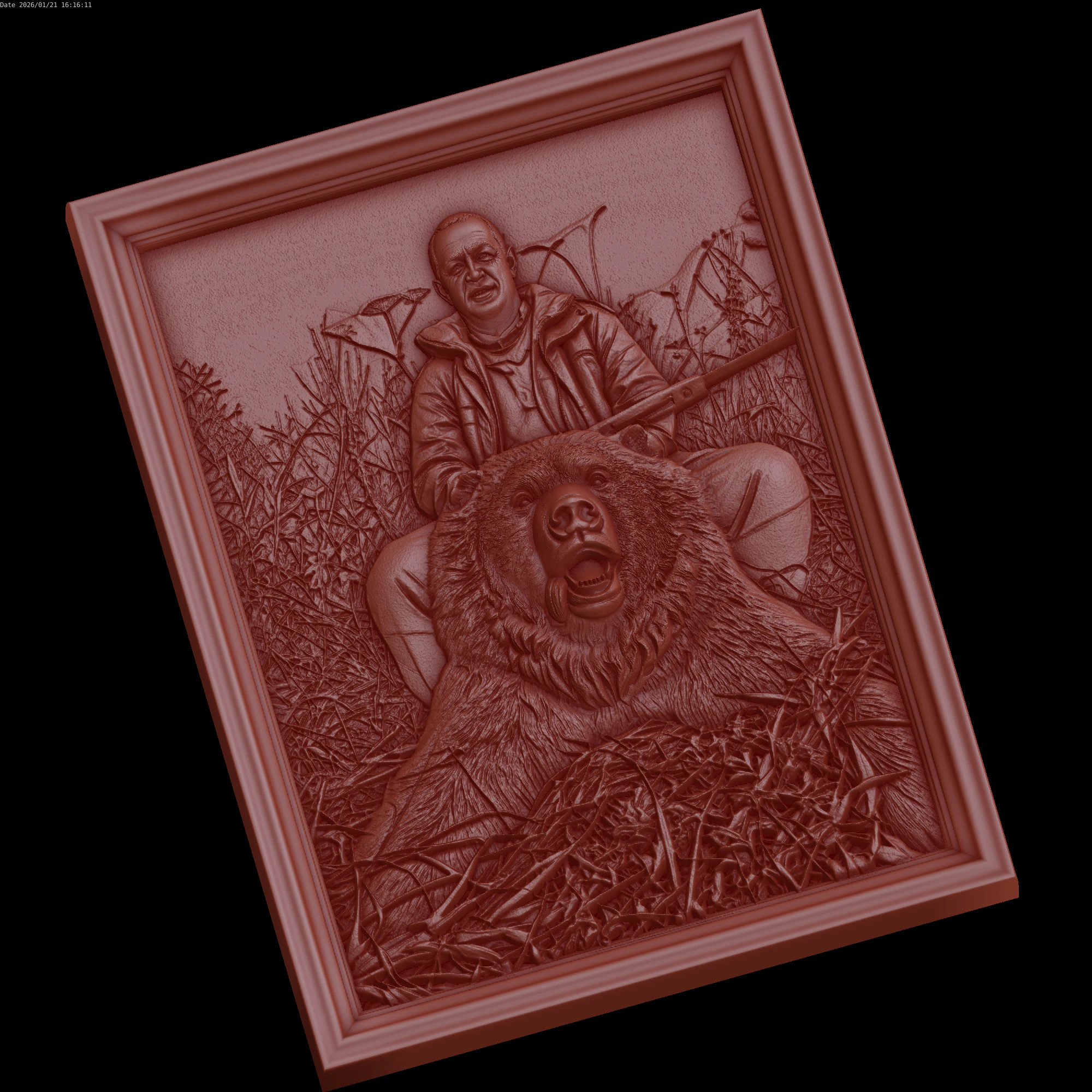 Relief 3D Model .c4d .max .obj .3ds .fbx .stl .blend 