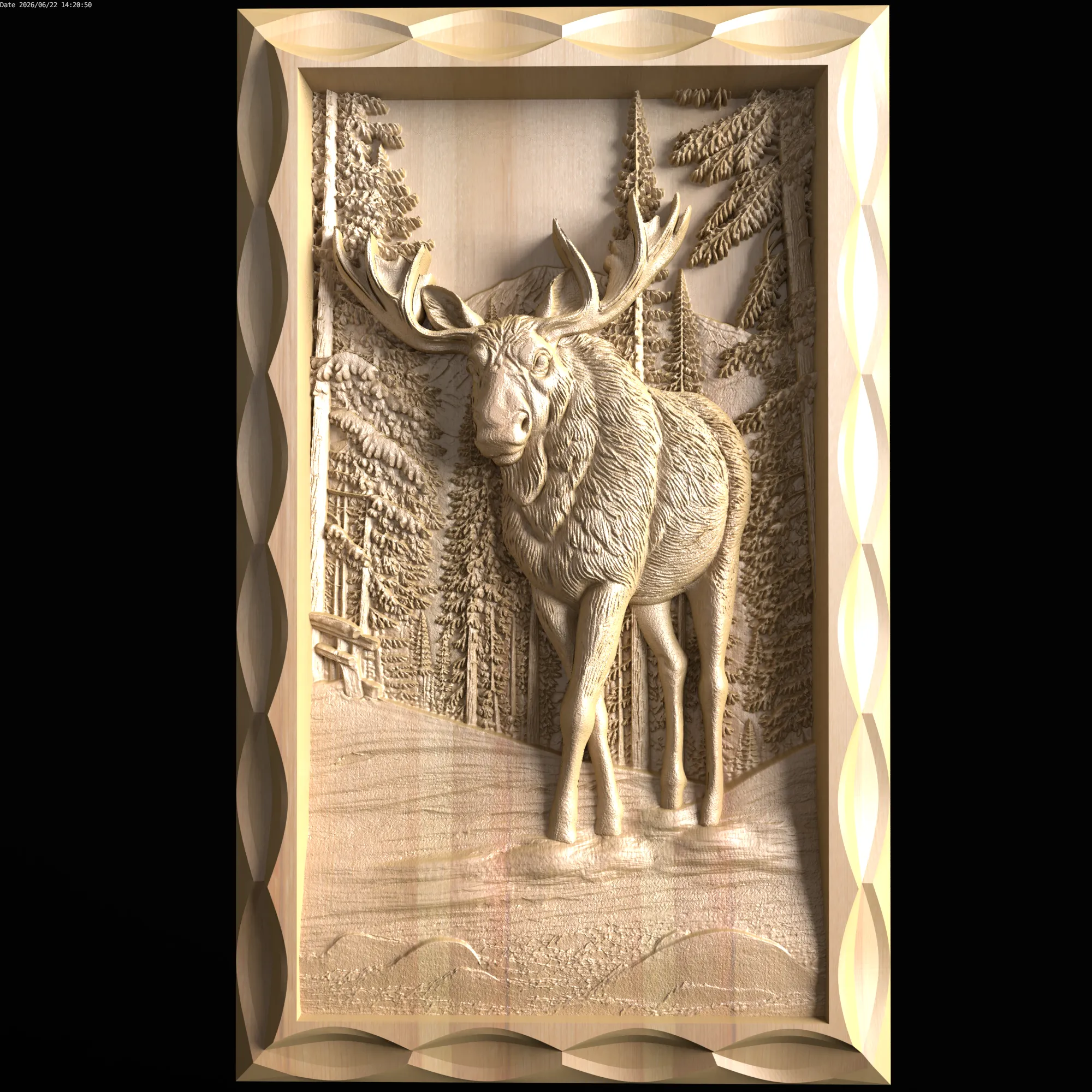 Relief 3D Model .c4d .max .obj .3ds .fbx .stl .blend 
