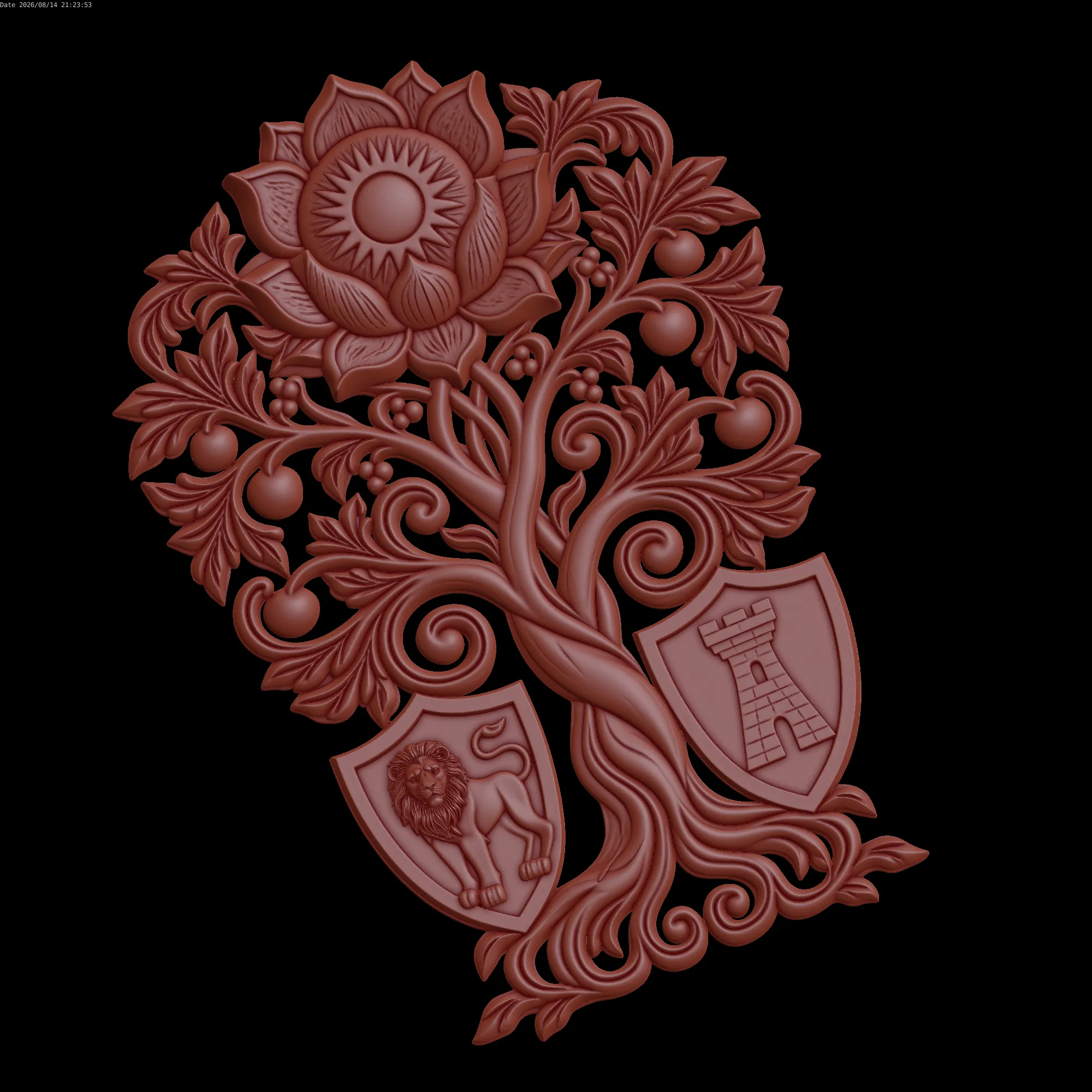 Relief 3D Model .c4d .max .obj .3ds .fbx .stl .blend 