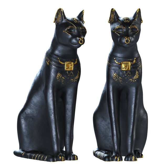gayer-anderson cat 3D 模型 .c4d .max .obj .3ds .fbx .stl .blend 