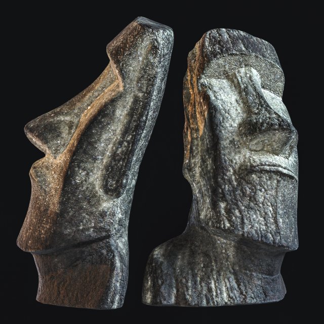 moai 3D Модель .c4d .max .obj .3ds .fbx .stl .blend 