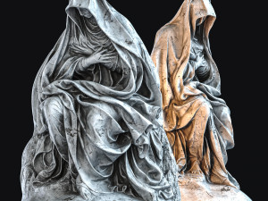 seated virgin mary 3D Model
