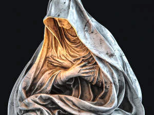 seated virgin mary 3D Model