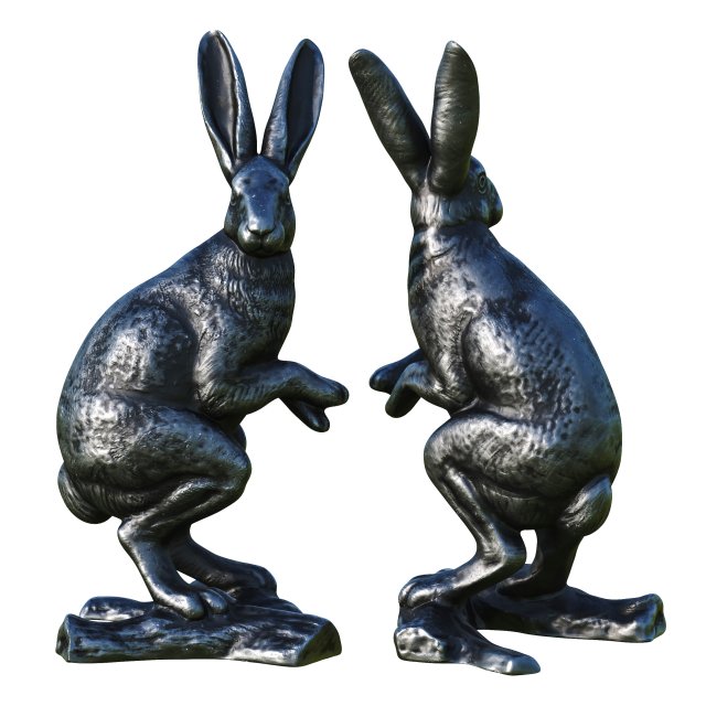 sitting hare 3D-Modell .c4d .max .obj .3ds .fbx .stl .blend 