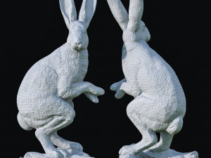 sitting hare 3D-Modell