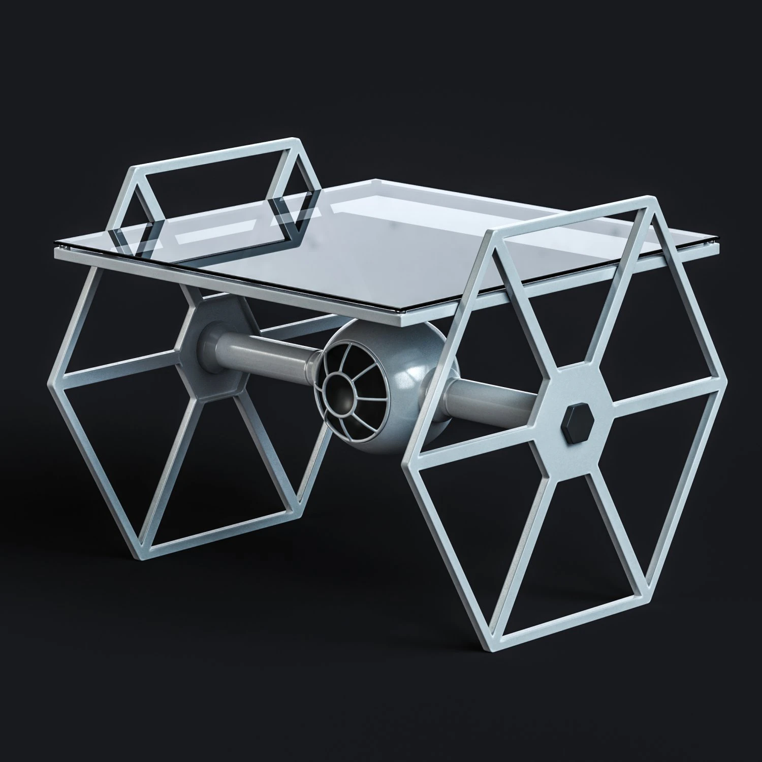 star wars tie fighter desk 3D Model .c4d .max .obj .3ds .fbx .stl .blend 