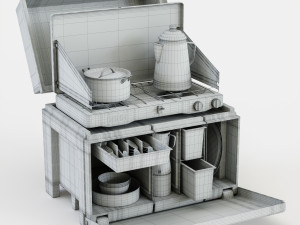 the chuck box camp kitchen 3D मॉडल