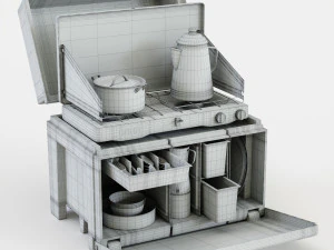 the chuck box camp kitchen 3D Model