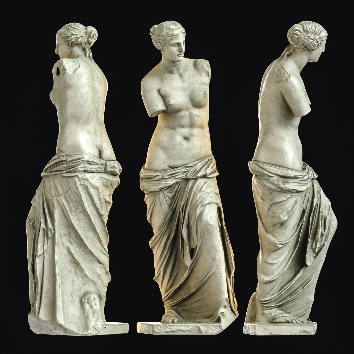 venus de milo 3D Model .c4d .max .obj .3ds .fbx .stl .blend 