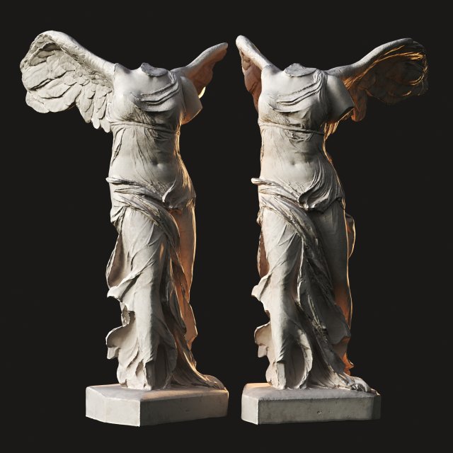 winged victory of samothrace Modèle 3D .c4d .max .obj .3ds .fbx .stl .blend 