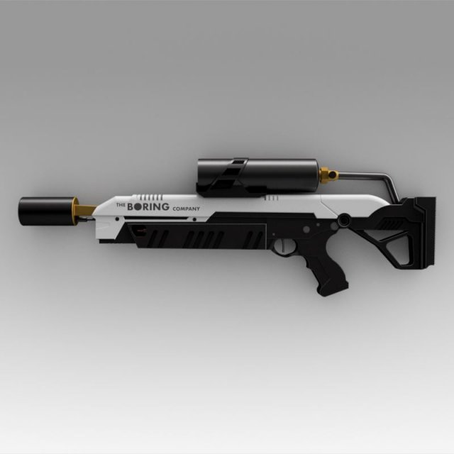 the boring company not a flamethrower Modelo 3D .c4d .max .obj .3ds .fbx .stl .blend 