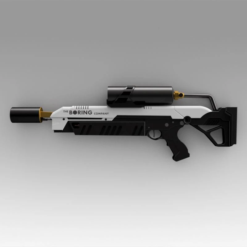 the boring company not a flamethrower 3D Model .c4d .max .obj .3ds .fbx .stl .blend 