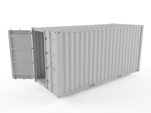 20ft shipping container 3D Модель