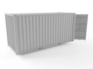 20ft shipping container 3D Model