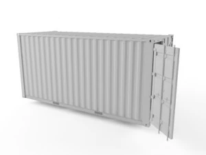 20ft shipping container 3D Model