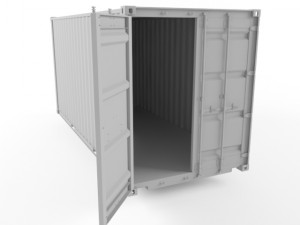 20ft shipping container 3D Модель