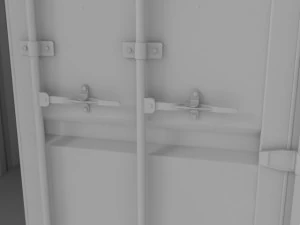 20ft shipping container 3D Model