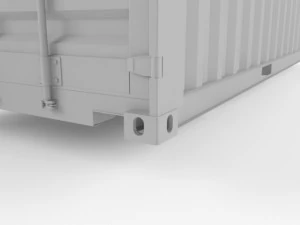 20ft shipping container 3D Model