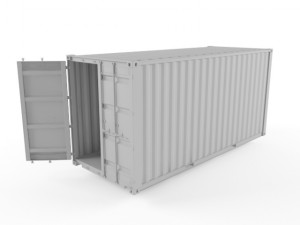20ft shipping container 3D Модель