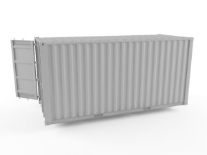 20ft shipping container 3D Модель