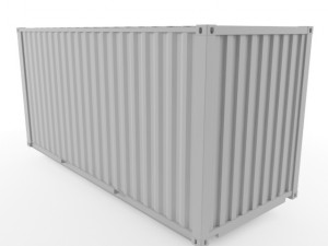 20ft shipping container 3D Модель