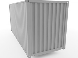 20ft shipping container 3D Модель