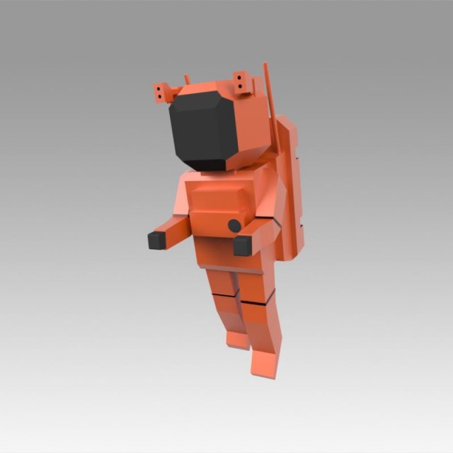 astronaut Modelo 3D .c4d .max .obj .3ds .fbx .stl .blend 
