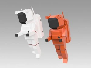 astronaut set 3D Model