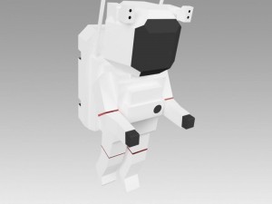 astronaut set Modello 3D