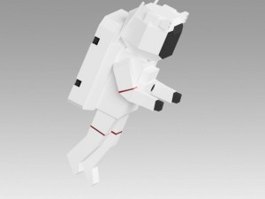 astronaut set Modello 3D