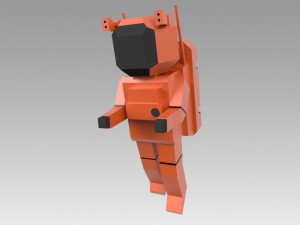 astronaut set Modello 3D