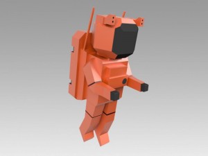 astronaut set Modello 3D