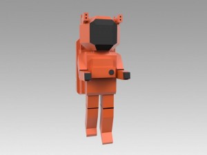 astronaut set Modello 3D