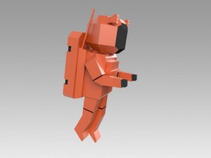 astronaut set Modello 3D