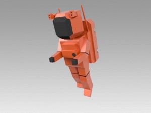 astronaut set Modello 3D