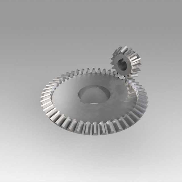 pinion conical 3D 모델 .c4d .max .obj .3ds .fbx .stl .blend 