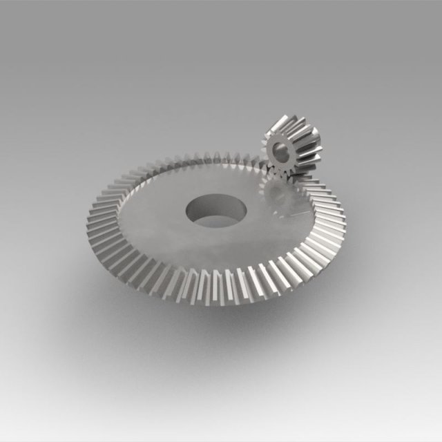 pinion conical 3D Model .c4d .max .obj .3ds .fbx .stl .blend 