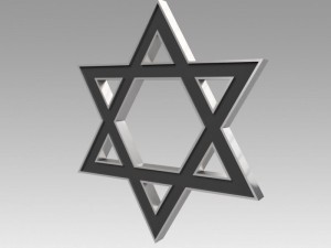 david star engraved Model 3D