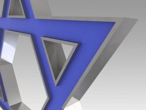david star engraved 3D Model