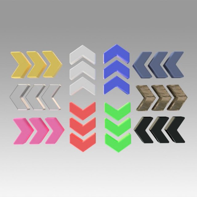 arrow sign 3Dモデル .c4d .max .obj .3ds .fbx .stl .blend
