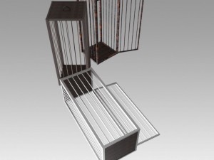 medieval cages Model 3D