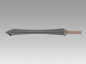 sword of erik killmonger from movie black panther 3D 模型