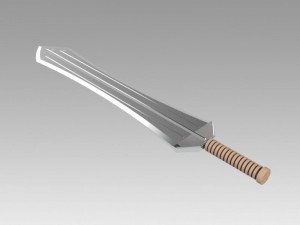 sword of erik killmonger from movie black panther 3D 模型