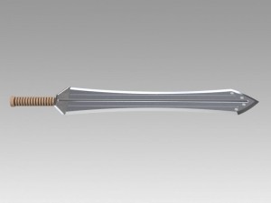 sword of erik killmonger from movie black panther 3D 模型