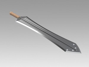 sword of erik killmonger from movie black panther 3D 模型