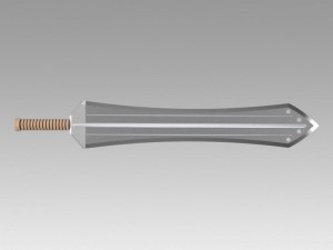 sword of erik killmonger from movie black panther 3D 模型