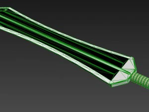 sword of erik killmonger from movie black panther 3D Model