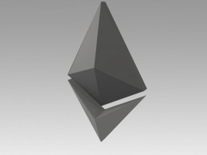 ethereum crypto currency 3D Model