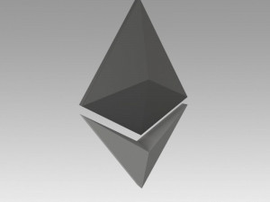 ethereum crypto currency 3D Model